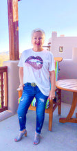 Load image into Gallery viewer, Bite My Lip Leopard Print Lips T Shirt Available at Flutter City Boutique