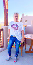 Load image into Gallery viewer, Bite My Lip Leopard Print Lips T Shirt Available at Flutter City Boutique
